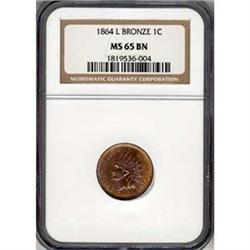 1862 1c PCGS MS64 [L#2017