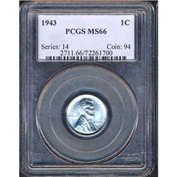 1942-D 1C PCGS MS66 RD [L#3022