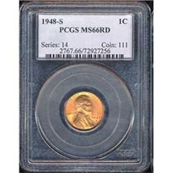 1947-S 1C PCGS MS66 RD [L#3037