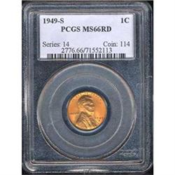 1949 1C PCGS MS66 RD [L#3040