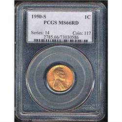 1949-S 1C PCGS MS66 RD [L#3042