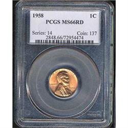1957 1C PCGS MS66 RD [L#3052