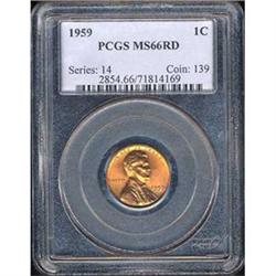 1958 1C PCGS MS66 RD [L#3054