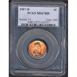 1986 1C PCGS MS66 RD [L#3075