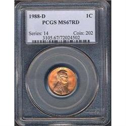 1987-D 1C PCGS MS67 RD [L#3077