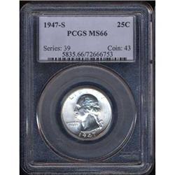 1947-D 25C PCGS MS66 [L#3142
