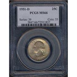 1951 25C PCGS MS66 [L#3156