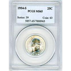 1954-S 25c PCGS MS66 [L#3165