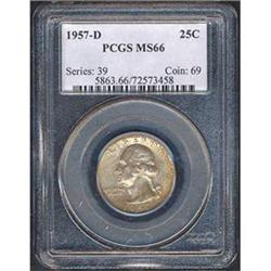1957 25C PCGS MS66 [L#3181
