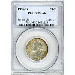 1958 25c PCGS MS66 [L#3184