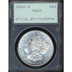 Lot of 2: 1879-P Morgan $ Raw AU+ and MS64+ [L#3278