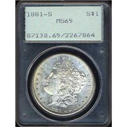 Lot of 2: 1880-S, 81-S, Morgan $ Raw AU-BU [L#3286