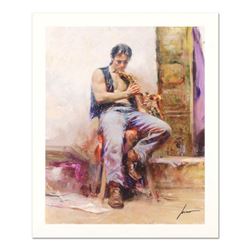 Pino (1939-2010)  Music Lover  Limited Edition Giclee. Numbered and Hand Signed; Certificate of Auth