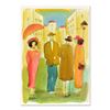 Image 1 : Moshe Leider, Original Watercolor Painting, Hand Signed with Certificate of Authenticity.