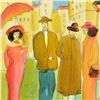 Image 2 : Moshe Leider, Original Watercolor Painting, Hand Signed with Certificate of Authenticity.