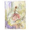 Image 1 : Marta Wiley, Original Mixed Media Painting on Canvas, Thumb Printed and Hand Signed with Certificate