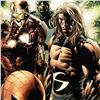 Image 2 : "New Avengers #8" Extremely Limited Edition Giclee (29" x 40") on Canvas by Steve McNiven and Marvel