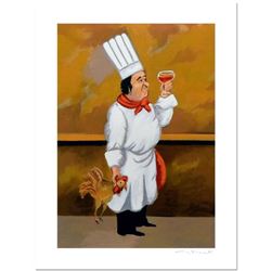 Guy Buffet - "Chef Henri" Limited Edition Serigraph; Numbered and Hand Signed with Certificate of Au