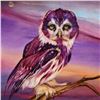 Image 2 : Martin Katon, "Brighter Than Life: Owl" Framed Original Oil Painting on Canvas, Hand Signed with Cer