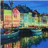 Image 2 : Howard Behrens (1933-2014), "As Night Falls - Copenhagen" Limited Edition on Canvas, Numbered and Si