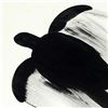 Image 2 : Wyland, "Silhouette Motion Turtle" Original Sumi Ink Painting, Hand Signed with Certificate of Authe