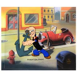 Myron Waldman (1908-2006). "Anchor Parking" Limited Edition Hand Inked and Painted Animation Cel, Nu