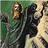 Image 2 : Steve Kaufman (1960-2010) "The Creation" One of a kind Hand Painted Silkscreen on Canvas Numbered 3/