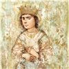 Image 2 : "Zorina" Limited Edition Lithograph by Edna Hibel, Numbered and Hand Signed with Certificate of Auth