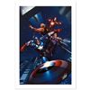 Image 1 : "Ultimate New Ultimates #5" Limited Edition Giclee on Canvas by Frank Cho and Marvel Comics. Numbere