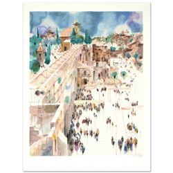 "Jerusalem-The Wall" Limited Edition Serigraph by Shmuel Katz (1926-2010), Numbered and Hand Signed 