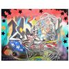 Image 1 : Mark Kostabi, "44 Starstruck" Mixed Media Original Painting; Hand Signed, with COA.