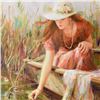 Image 2 : Vidan - "By the Pond" Limited Edition on Canvas, Numbered and Hand Signed with Certificate.