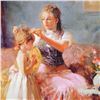 Image 2 : Pino (1939-2010) - "Little Lady" Artist Embellished Limited Edition on Canvas (30" x 40"), AP Number