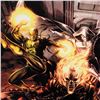 Image 2 : "Heroes For Hire #1" Limited Edition Giclee on Canvas by Doug Braithwaite and Marvel Comics, Numbere