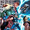 Image 2 : "Marvel Adventures: The Avengers #31" Extremely Limited Edition Giclee on Canvas by Salva Espin and 