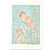 Image 1 : Edna Hibel (1917-2014), "Sonya and Family" Limited Edition Lithograph, Numbered and Hand Signed with