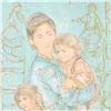 Image 2 : Edna Hibel (1917-2014), "Sonya and Family" Limited Edition Lithograph, Numbered and Hand Signed with
