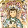 Image 2 : "Darya's Daughter" Limited Edition Lithograph by Edna Hibel (1917-2014), Numbered and Hand Signed wi