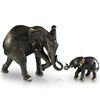 Image 1 : Donna Mason-Adams - "Mother and Child" Limited Edition Bronze Two Piece Sculpture Set, Signed and Nu