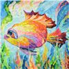 Image 2 : Alexander Antanenka, "Colorful Sea" Original Oil Painting on Wood, Hand Signed with Certificate of A