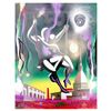 Image 1 : Mark Kostabi, "43 No Beginning No End" Mixed Media Original Painting; Hand Signed, with COA.