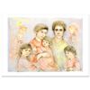Image 1 : "Michael's Family" Limited Edition Lithograph (36" x 26") by Edna Hibel (1917-2014), Numbered and Ha