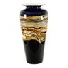 Image 1 : "Amethyst Traditional Urn" Hand Blown Glass Sculpture, Hand Signed byGartnerBlade Glass.