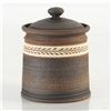 Image 1 : Eugenijus Tamosiunas - Hand Made Ceramic Jar with Lid. Hand Signed by the Artist.