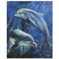 "Life Aquatic" Limited Edition Giclee on Canvas by Stephen Fishwick, Numbered and Signed with Certif