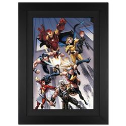 "The Mighty Avengers #7" Extremely Limited Edition Giclee on Canvas by Mark Bagley and Marvel Comics