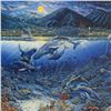 Image 2 : Robert Lyn Nelson, "Yellow Moon Over Lahaina" Limited Edition Mixed Media, Numbered and Hand Signed 
