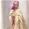 Image 2 : Pino (1939-2010) - "Silk Shawl" Artist Embellished Limited Edition on Canvas (24" x 40"), AP Numbere