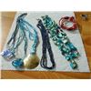 Image 2 : BAG OF ASSORTED JEWELRY - BEADED - 5 NECKEACES & 1 BRACELET
