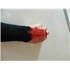 Image 2 : GLOVES - NEW LADIES SPIDERWEB GLOVES - FINGERLESS - BLACK WITH RED - ONE SIZE
